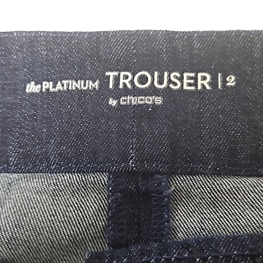 Chicos Platinum Denim Trousers - Picture 5 of 6